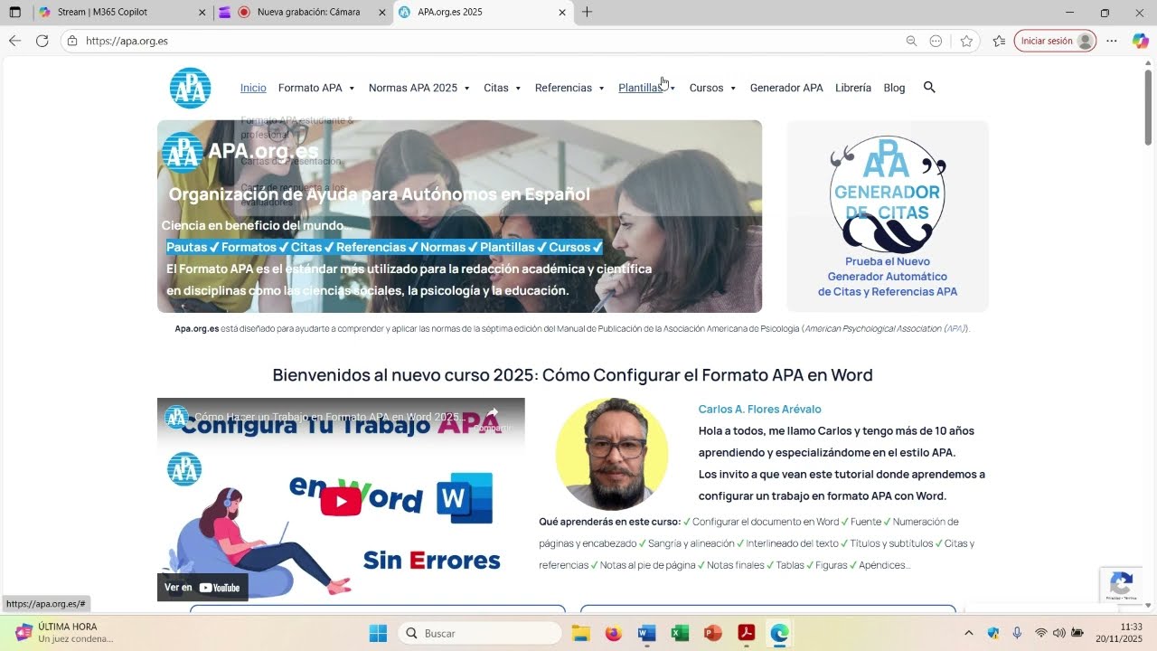 Norma APA 7ª edición adaptado para proyecto intermodular