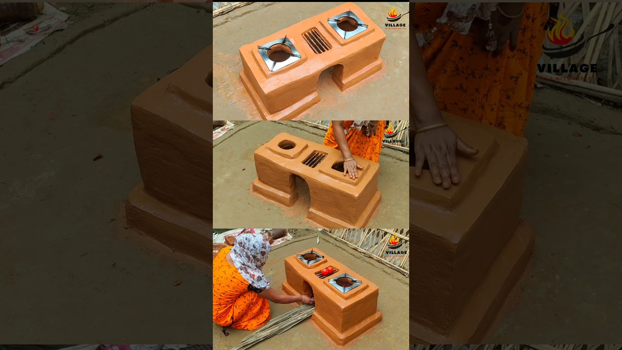 Mitti Ka Chulha || Mitti Ka Chulha Kaise Banaye || Chulha Banane Ka Easy Tarika ♨️ #mittikachulha