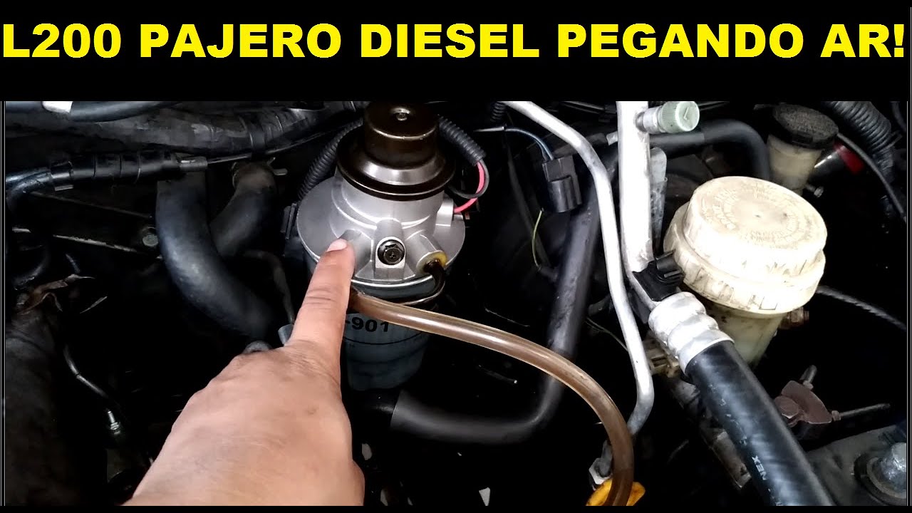 PEGANDO AR! L200 SPORT OUTDOOR 4WD PAJERO SPORT FULL, COMO TESTAR CABEÇOTE DO FILTRO DE COMBUSTÍVEL?