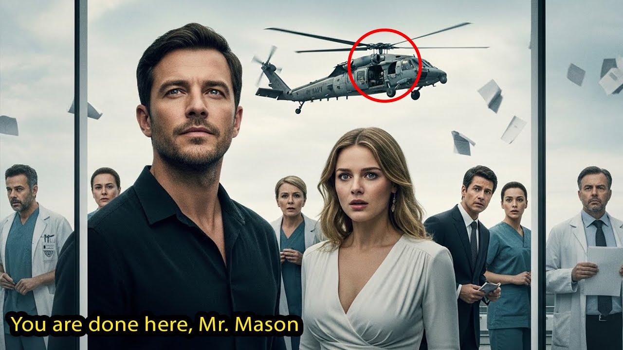 The Hospital Director Fired the Single Dad — Minutes Later, a Navy Helicopter Landed