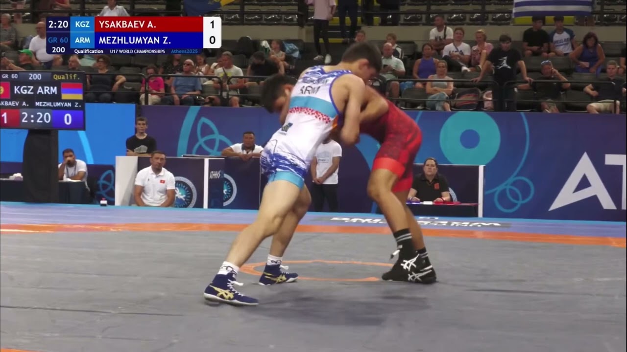 A. YSAKBAEV (KGZ) vs Z. MEZHLUMYAN (ARM) | GR 60 | u17 World championships 2025