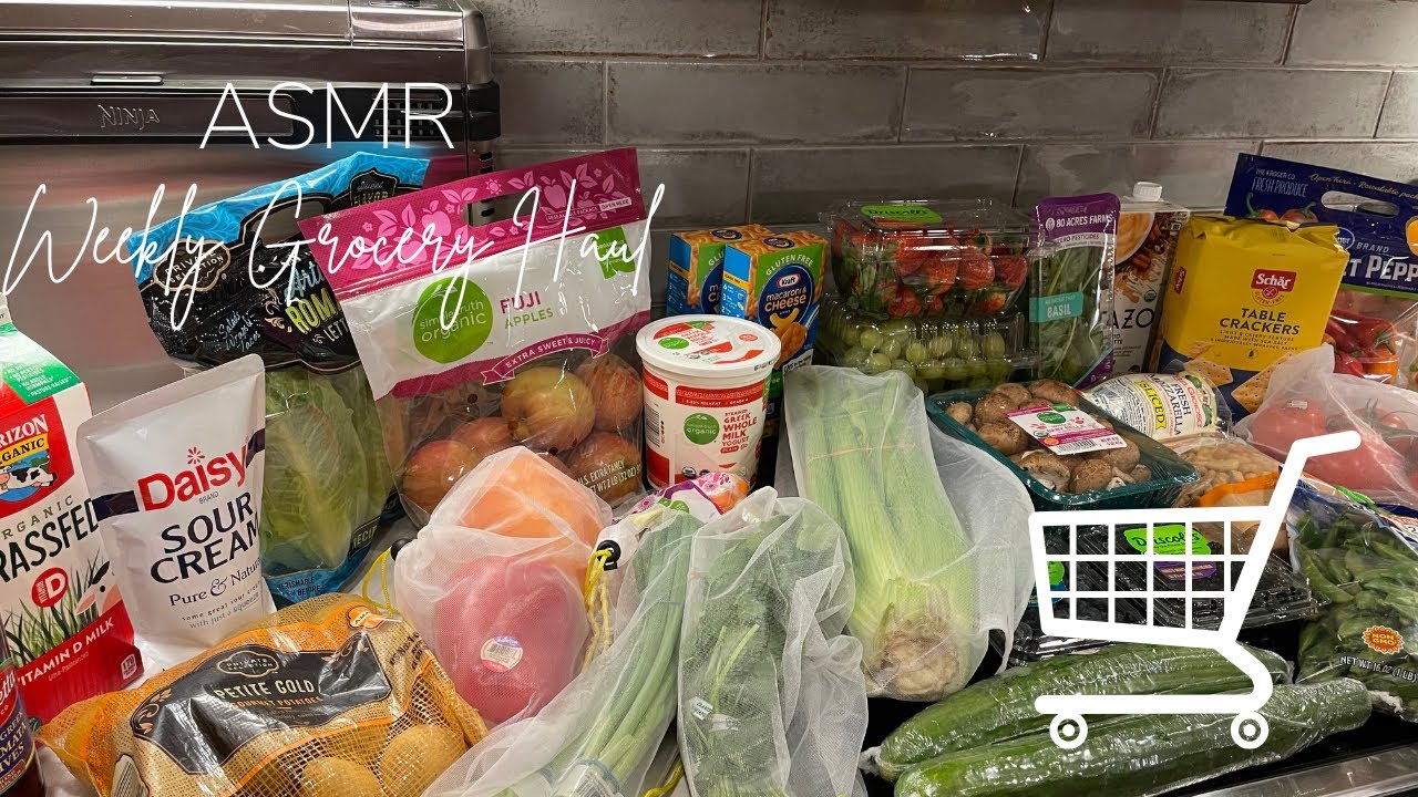 ASMR Weekly Grocery haul