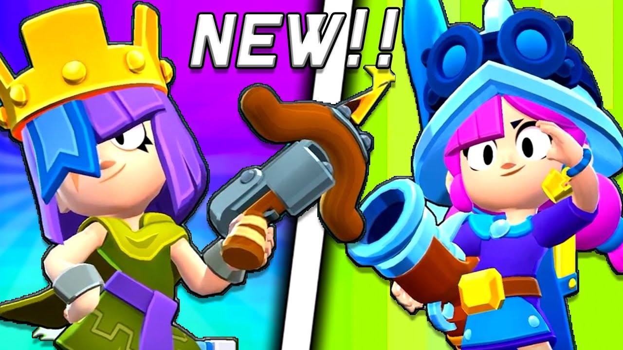 Новые облики &laquo;Королева лучниц Пенни и Джесси-мушкетёр&raquo; для Clash Royale в Brawl Stars! 😳🔥