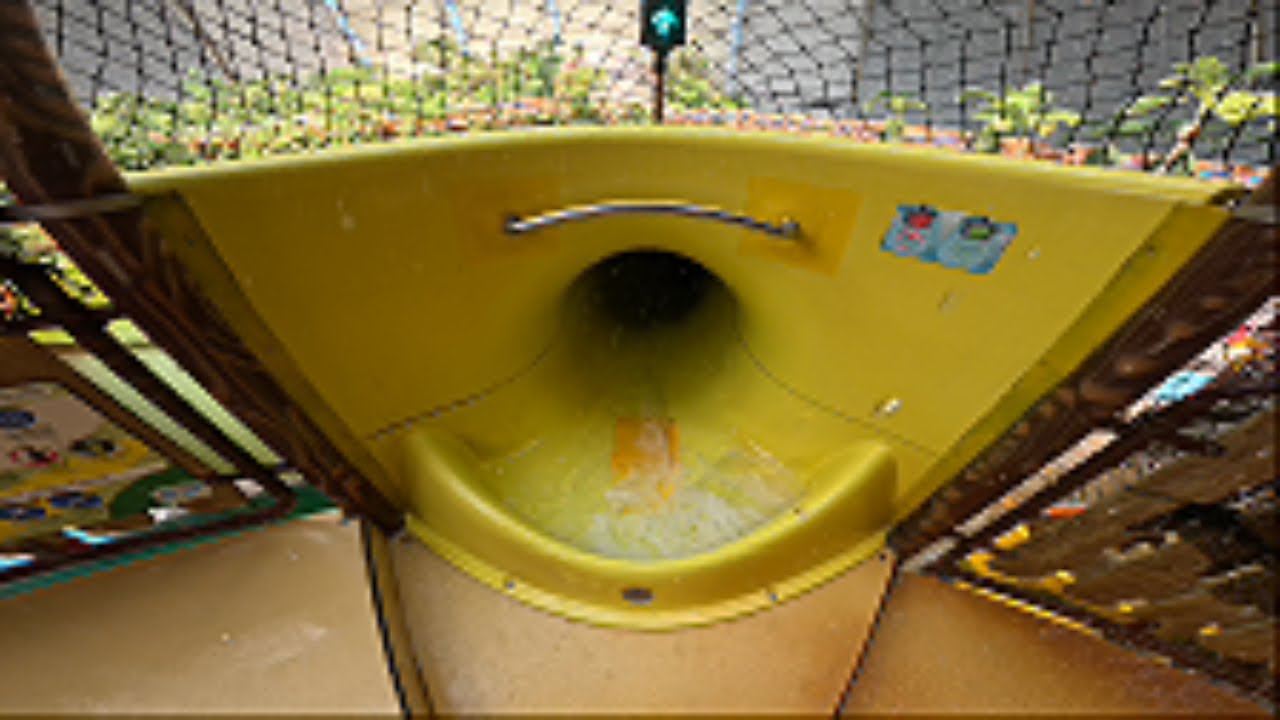 Black Hole | Jungle Splash Water Slide | Tropical Islands Germany POV 4K