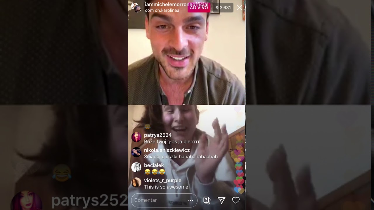 Michele Morrone faz live com fãs [04]