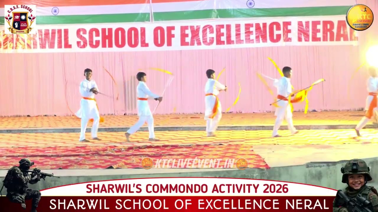 9th HIGHLY ENERGETIC MARATHA TAL PERFORMANCE SHARWIL'S COMMONDO ACTIVITY 2026 || SHARWIL SCHOOL OF E