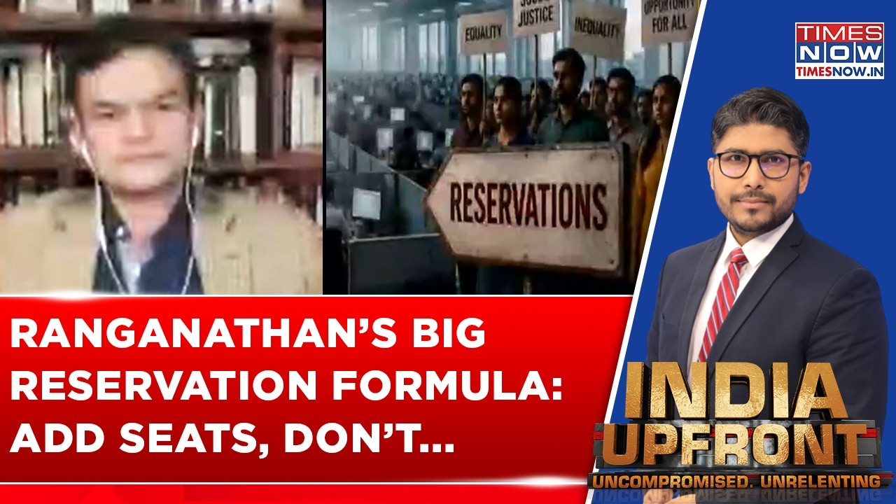 Anand Ranganathan&rsquo;s Merit Warning Rocks Quota Debate, Shares Big Reservation Formula | INDIA UPFRONT