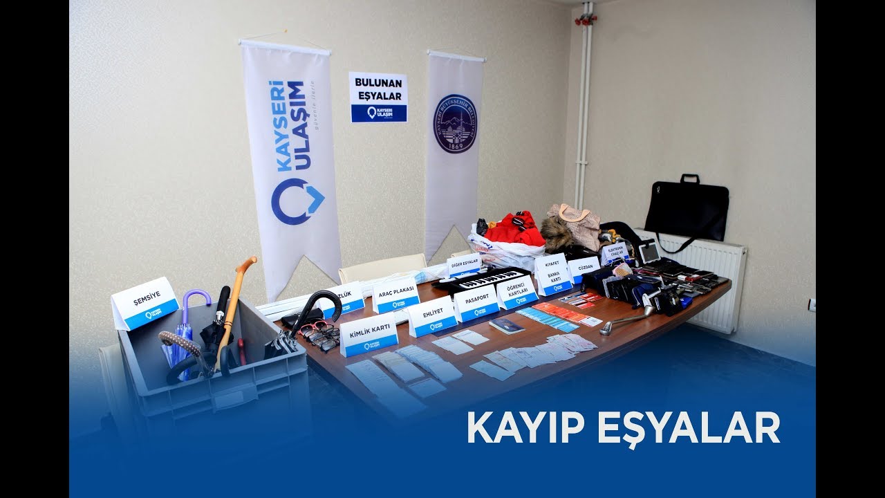 RAYLI SİSTEMDE KAYBEDİLEN YOLCU EŞYALARI (KAYSERİ ULAŞIM A.Ş.)