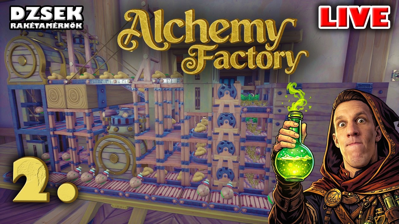 🔴 Alchemy Factory - 2. Rész - Folyjon a Pósön!