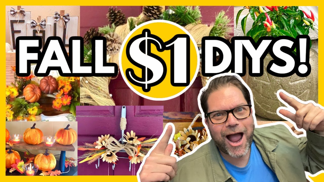 2021! 15 WAYS TO DIY DECORATE FOR FALL!!! (Best Dollar Tree Autumn & Fall DIYs you've seen all year)