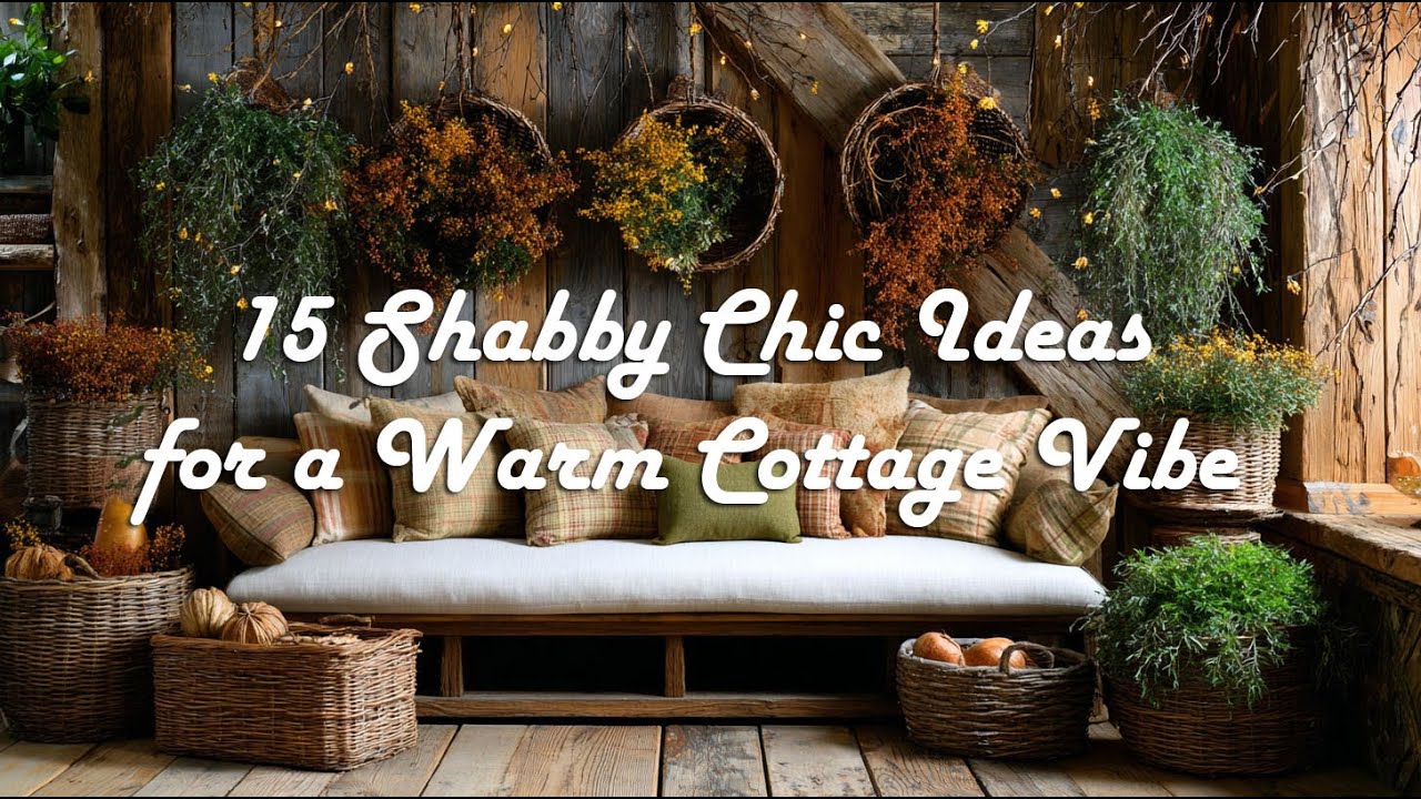 Rustic Charm in Autumn: 15 Shabby Chic Ideas for a Warm Cottage Vibe