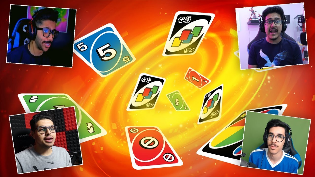 اونو مع الشباب : حظ يكسر صخر 😂 -  UNO 2vs2