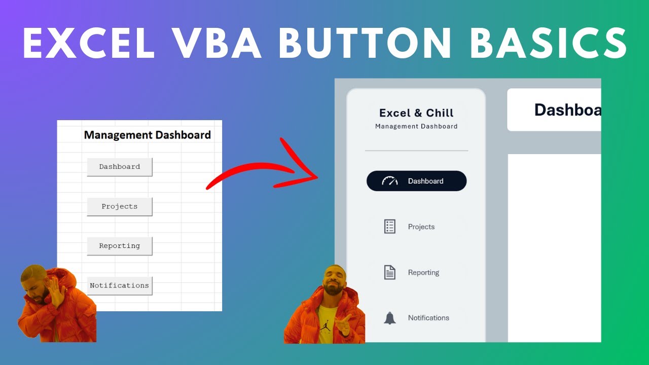 Создание современных кнопок пользовательского интерфейса в Excel с помощью VBA | Пошаговое руково...