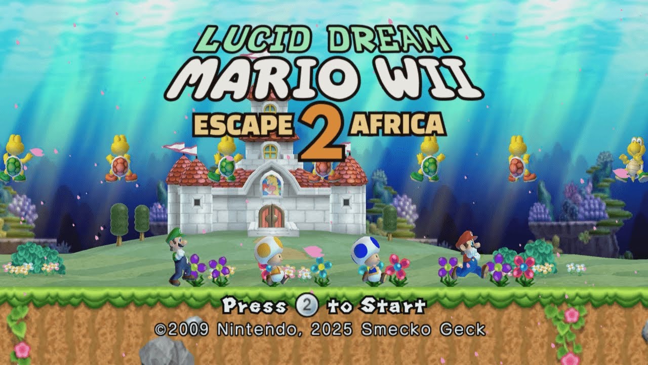 Lucid Dream MARIO WII Escape 2 Africa #1 Walkthrough 100%