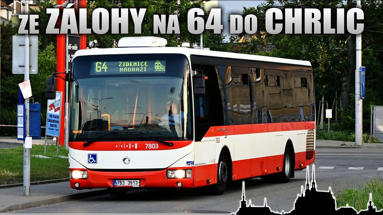 Krosení Crosswayem od Vojenské do Chrlic 🚌 Cab view bus Brno