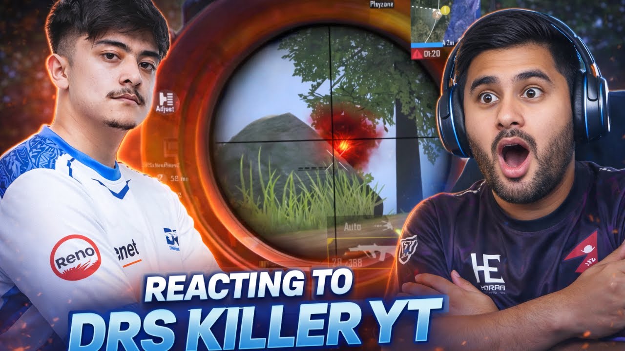REACTION TO NO 1 PLAYER DRS KILLER YT @drsxkilleryt #REACTS #PUBG #DRS