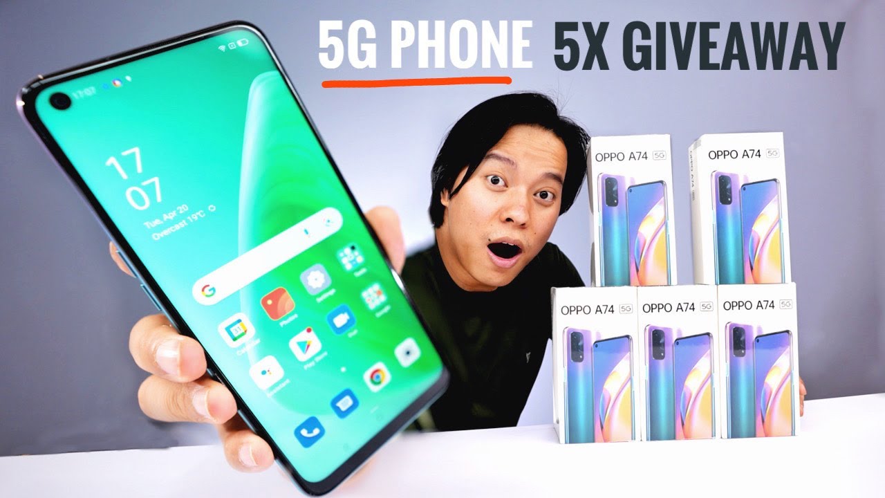 OPPO A74 5G Unboxing & 5x Giveaway 🎁🎁 5G Phone