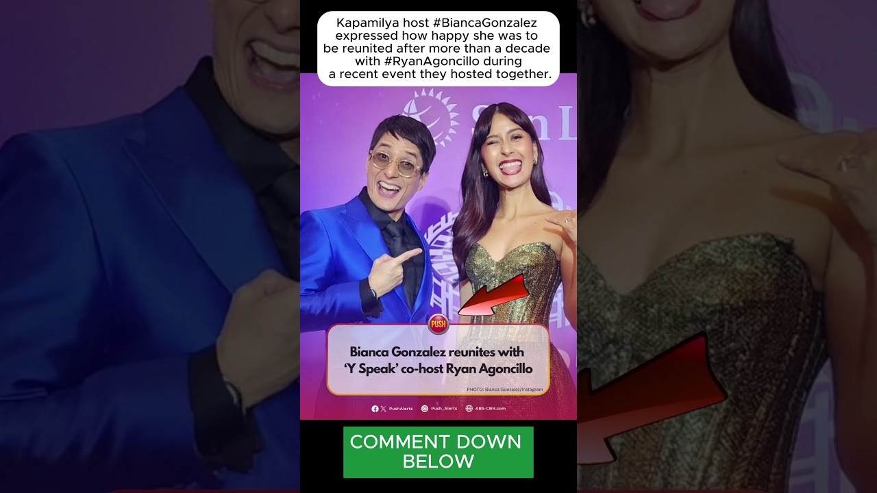 BiancaGonzalez expressed how happy she was 2 be reunited after more than a decade with RyanAgoncillo