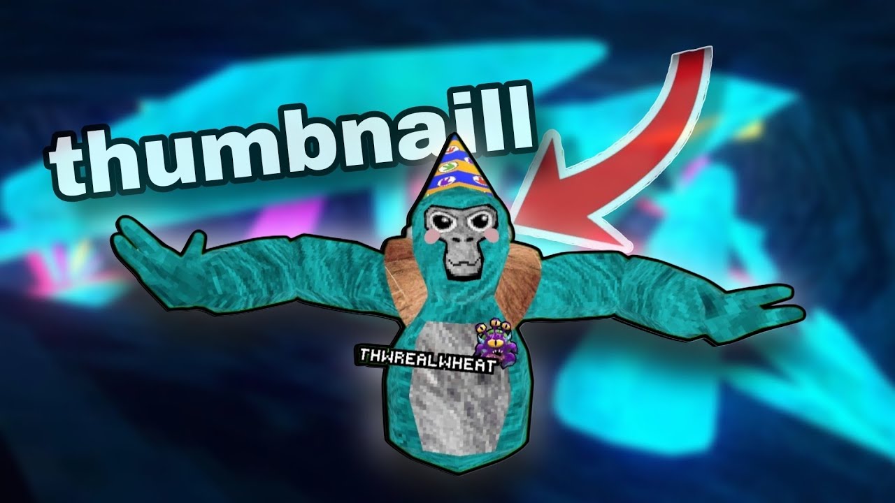 How to make the best gorilla tag thumbnail's 📸 (Easy)