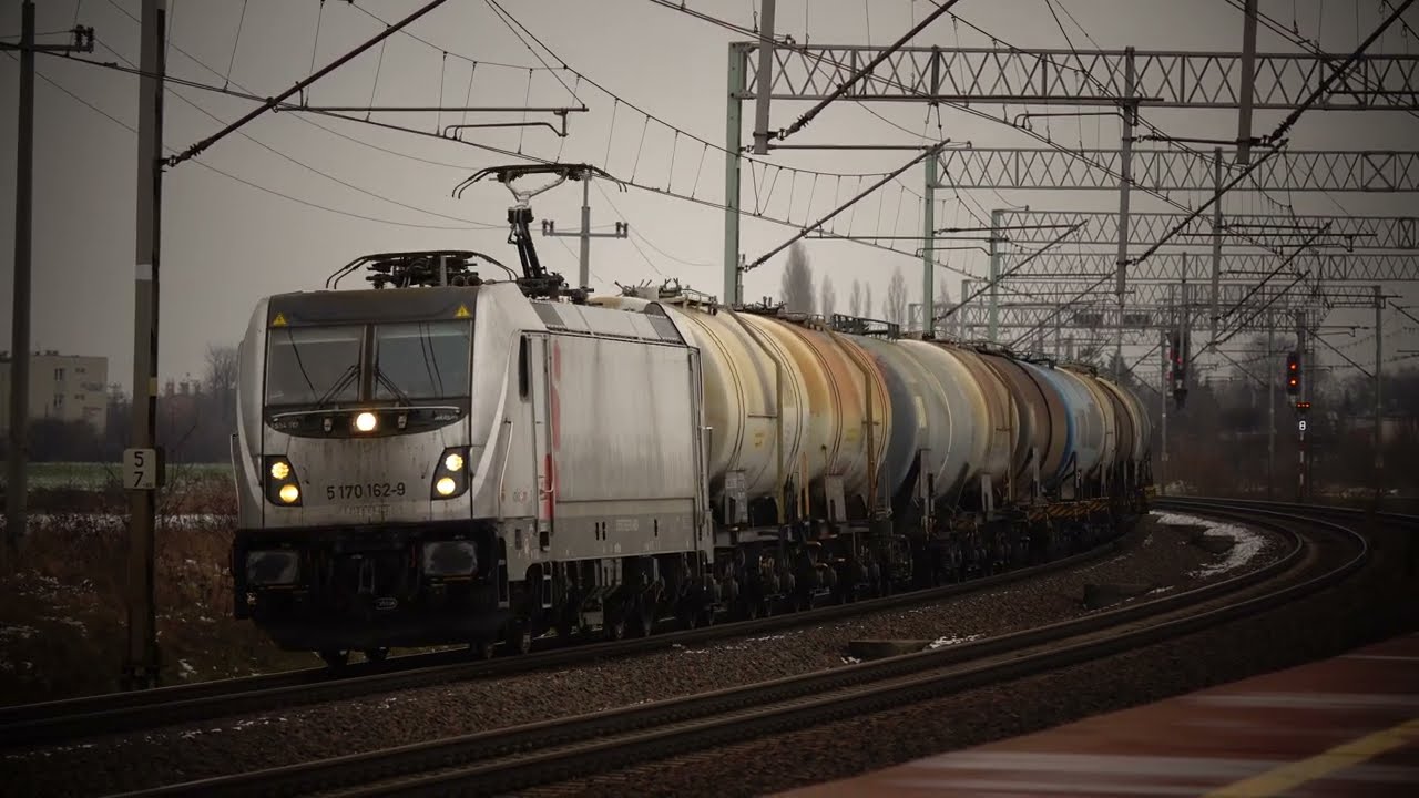 E594-012 Olavion + wyprzedzanie ED161-004 IC Laguna RP1 efekt dopplera przez Skowarcz.