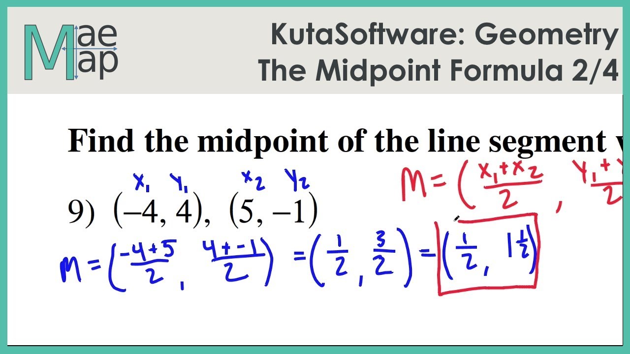 KutaSoftware: Геометрия — Формула средней точки, часть 2