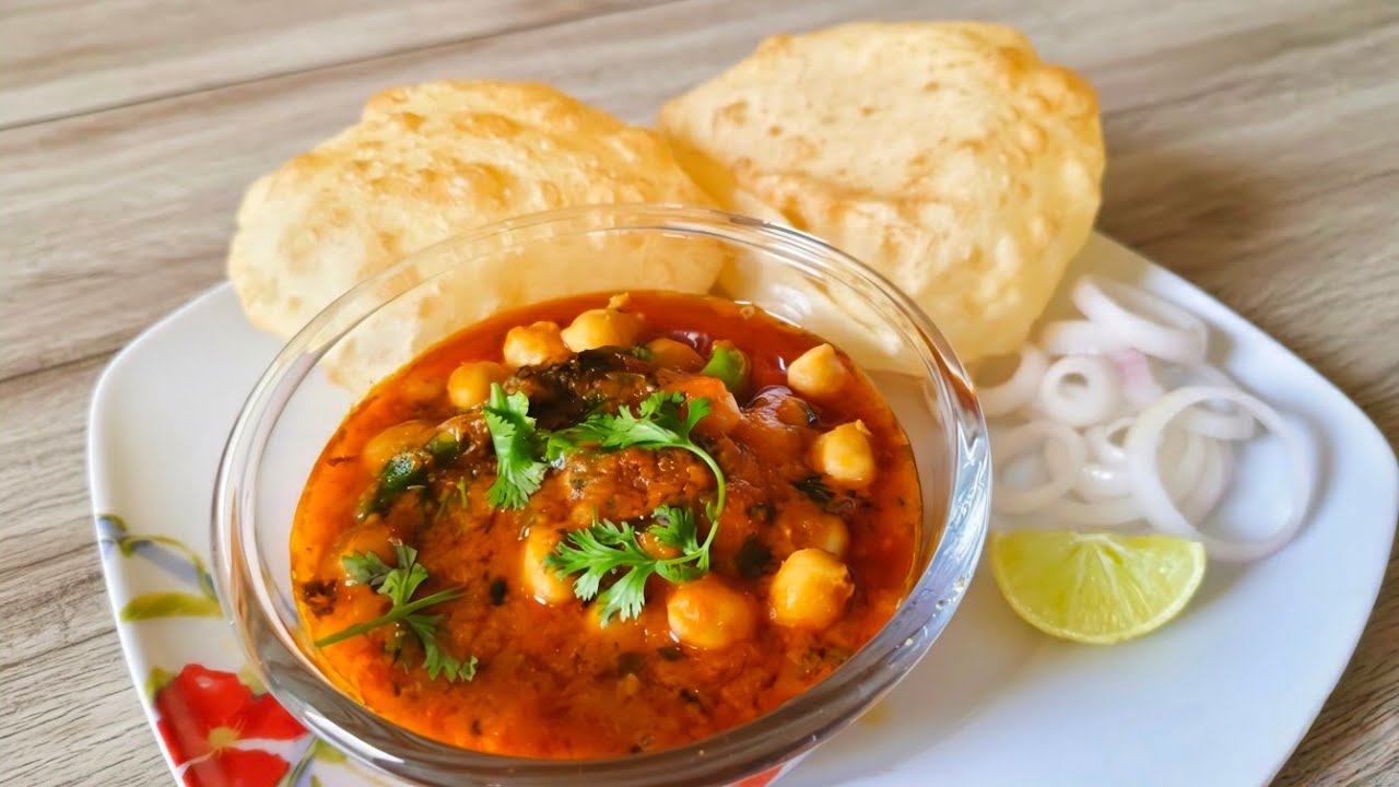 टेस्टी आणि झटपट छोले भटूरे रेसिपी😋