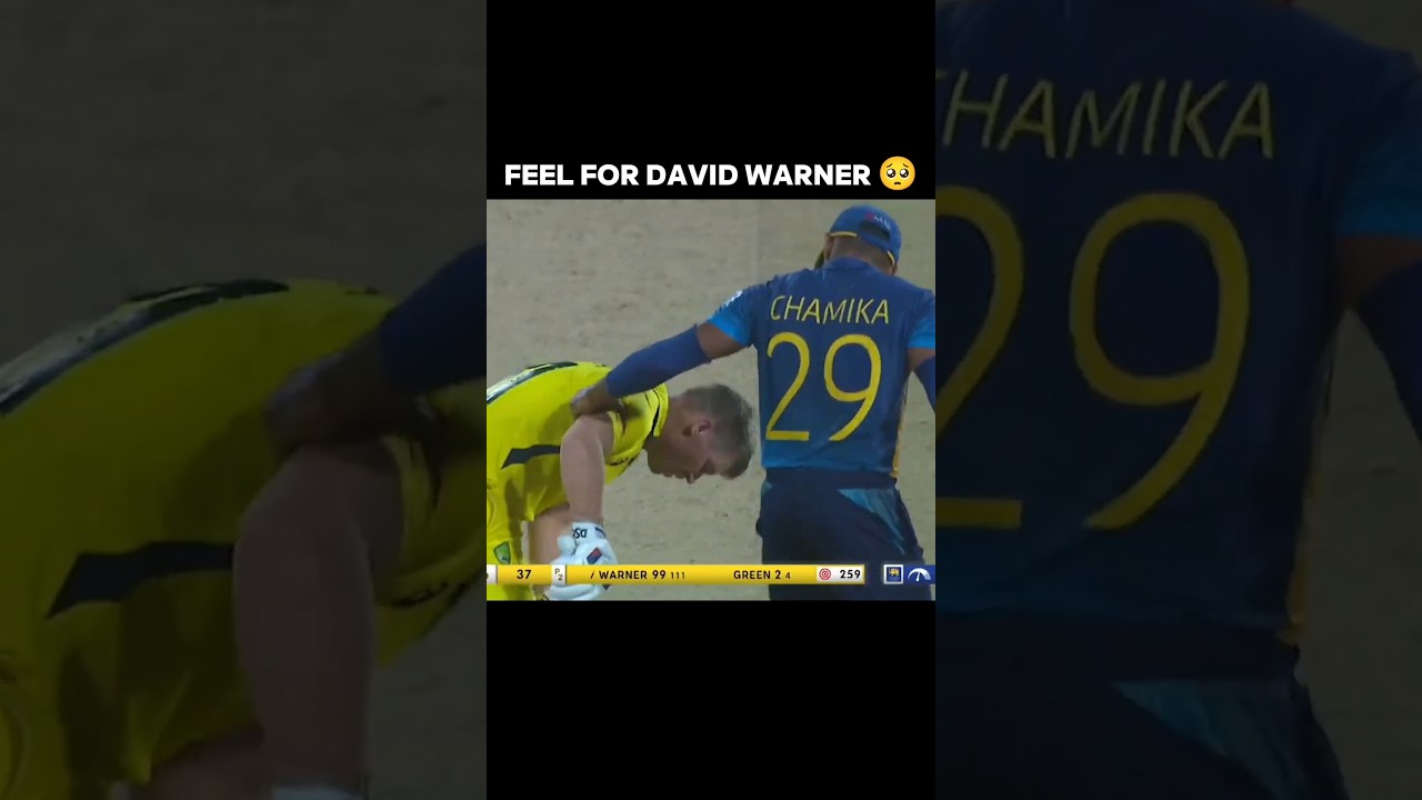 FEELING SAD FOR DAVID WARNER 🥺