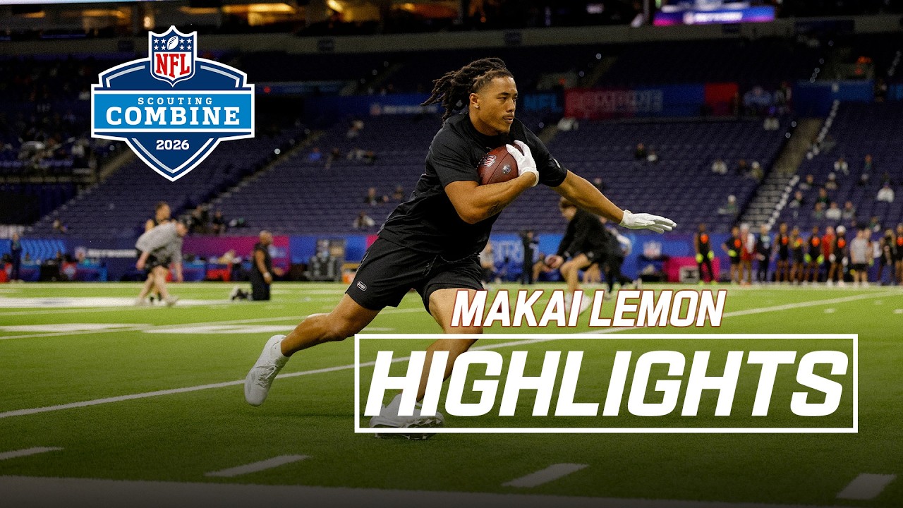Makai Lemon's 2026 NFL Scouting Combine Workout