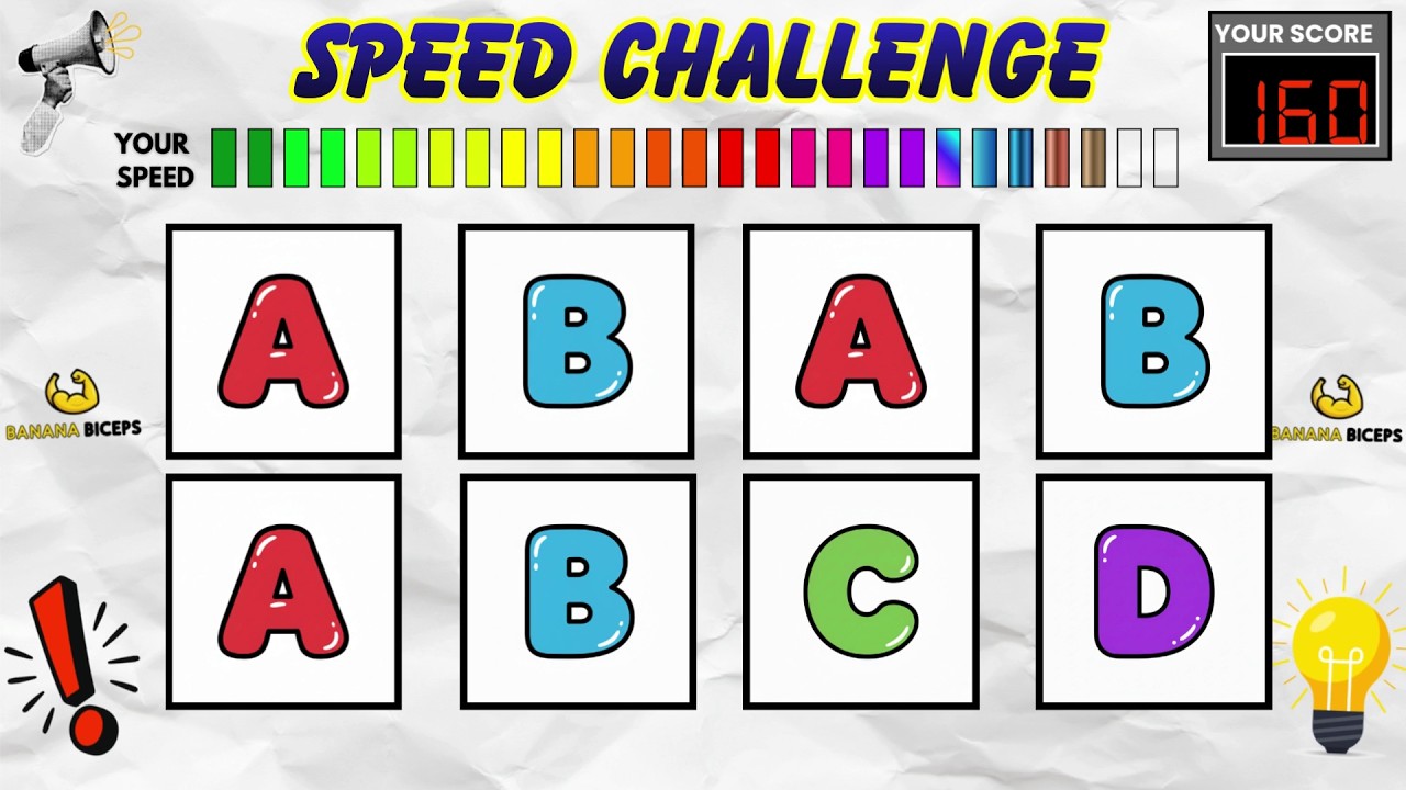 Slow to Fast Alphabets Say The Word On Beat Challenge 14 | SPEED EDITION | Fast Rhythm Test