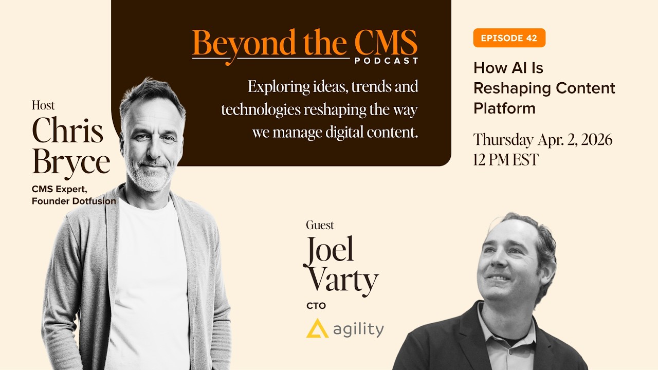 How Enterprise Marketers Run Their Entire Content Operation with Agility CMS and AI | Dotfusion