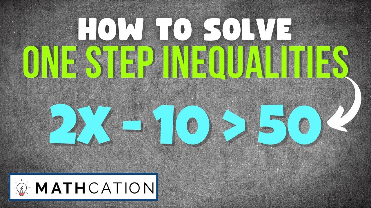 4 EASY tips for Solving One Step Inequalities Examples