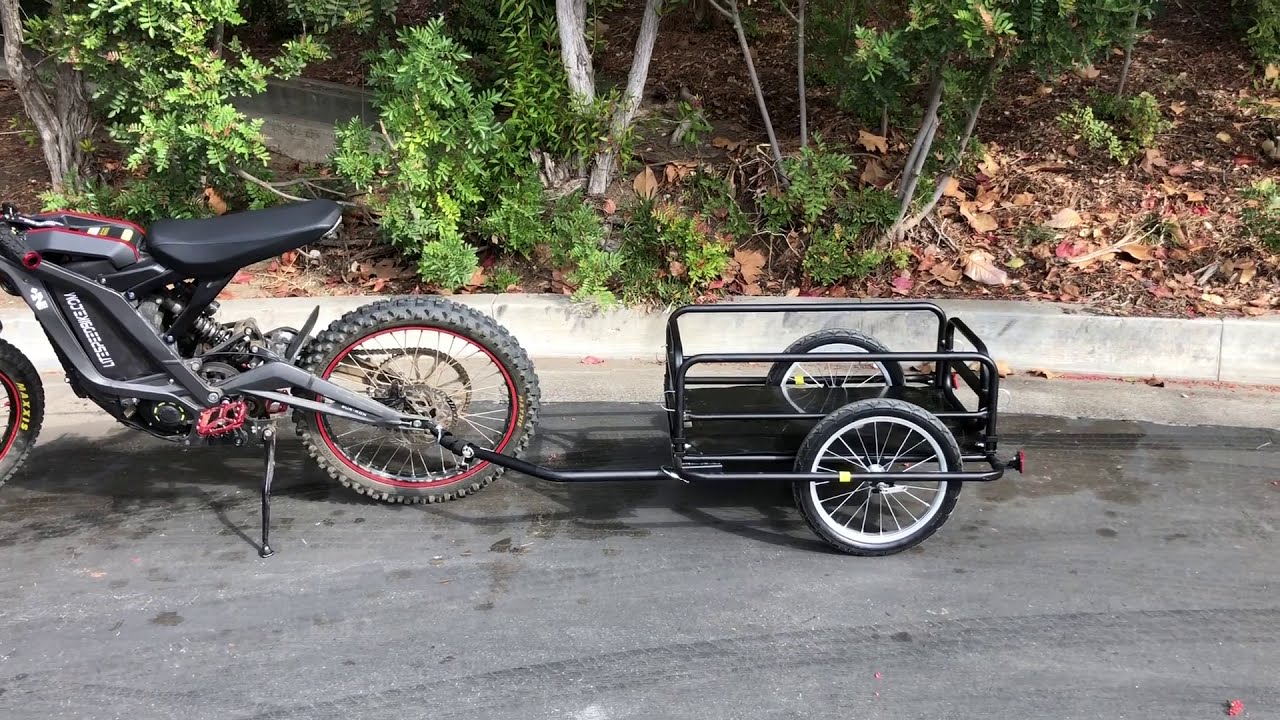 Sur Ron Light Bee X260/X160 with Aosom Wanderer Trailer