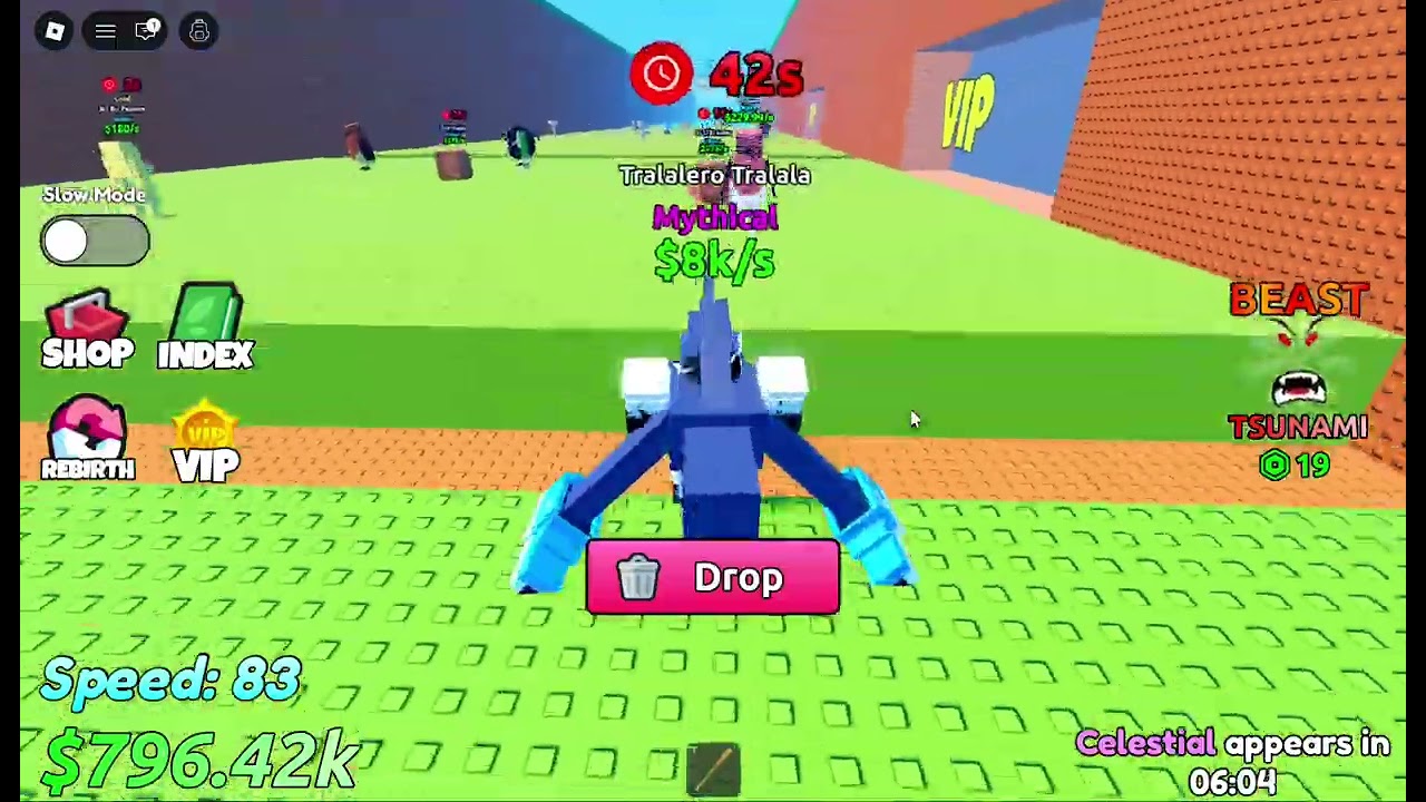 I played Escape Tsunami For Brainrots!!! (I got a Cosmic!!!!)