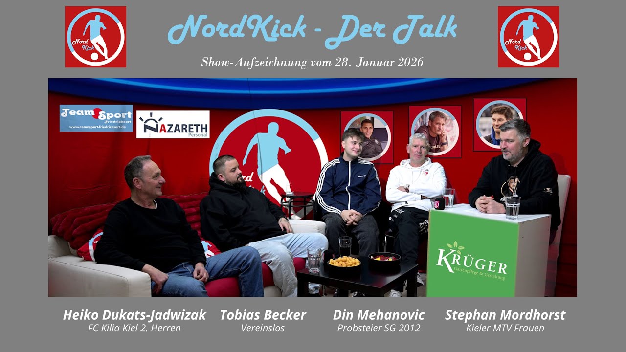 NordKick Talk - Januar 26 mit Din Mehanovic, Heiko Dukats-Jadwizak, Stephan Mordhorst, Tobias Becker