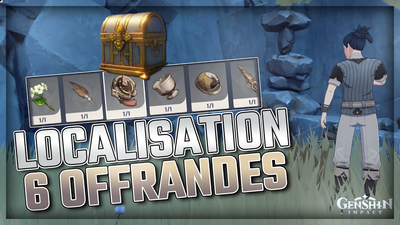 Les montagnes millénaires | LOCALISATION 6 OFFRANDES | Coffre luxueux | Genshin Impact
