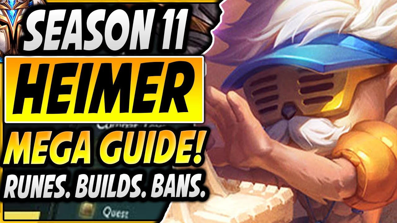 A Complete HEIMERDINGER Season 11 GUIDE | Runes. Builds. Bans. Matchups! - League of Legends Guide