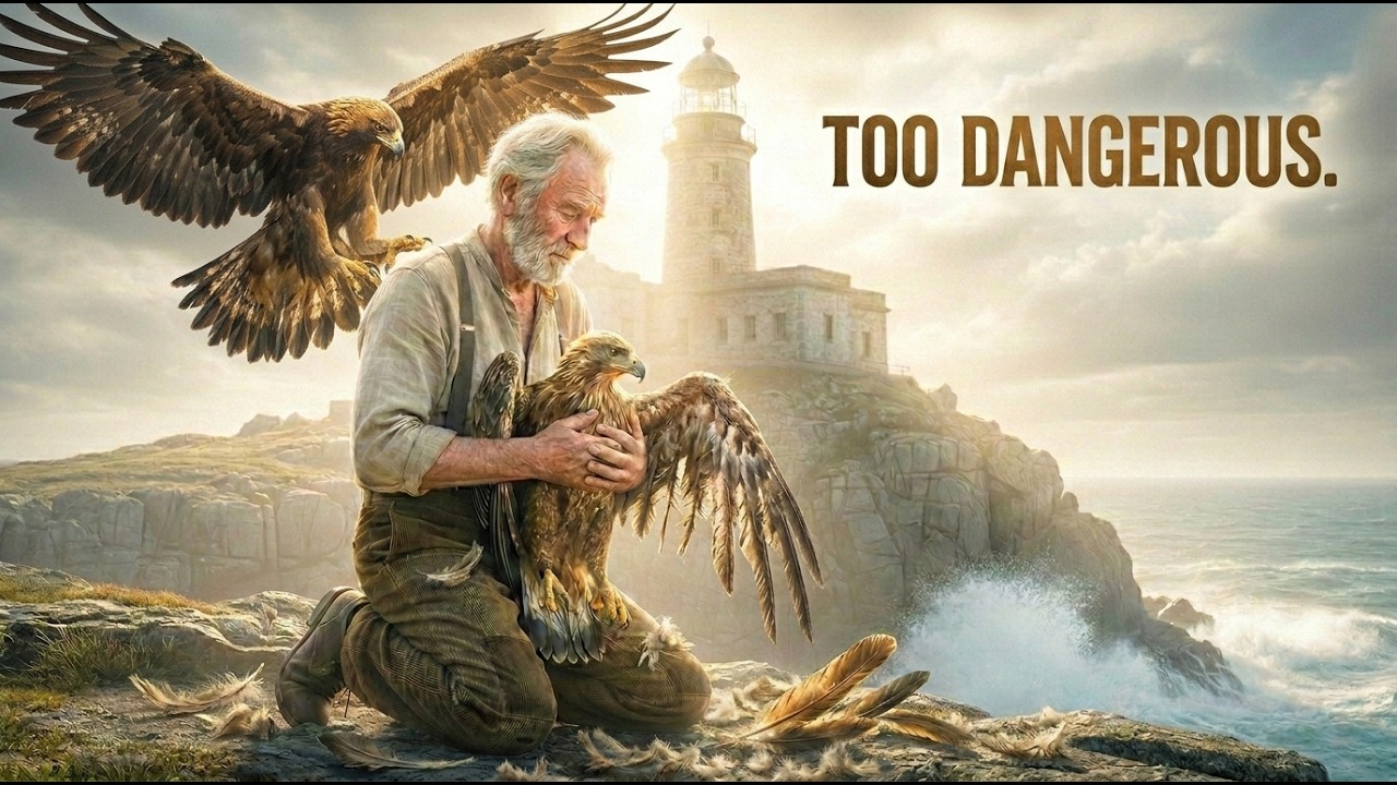 Old Man Rescues Eagle Stuck on hay 650 feet Cliff | Real Wildlife Rescue Story