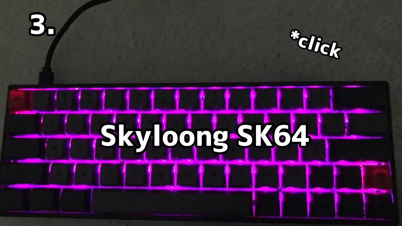 3. Skyloong SK64 Mechanical keyboard  review.