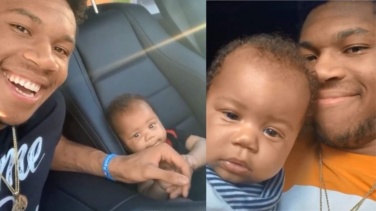 Giannis Antetokounmpo Enjoys being a New Dad with his Son, Liam Charles Antetokounmpo