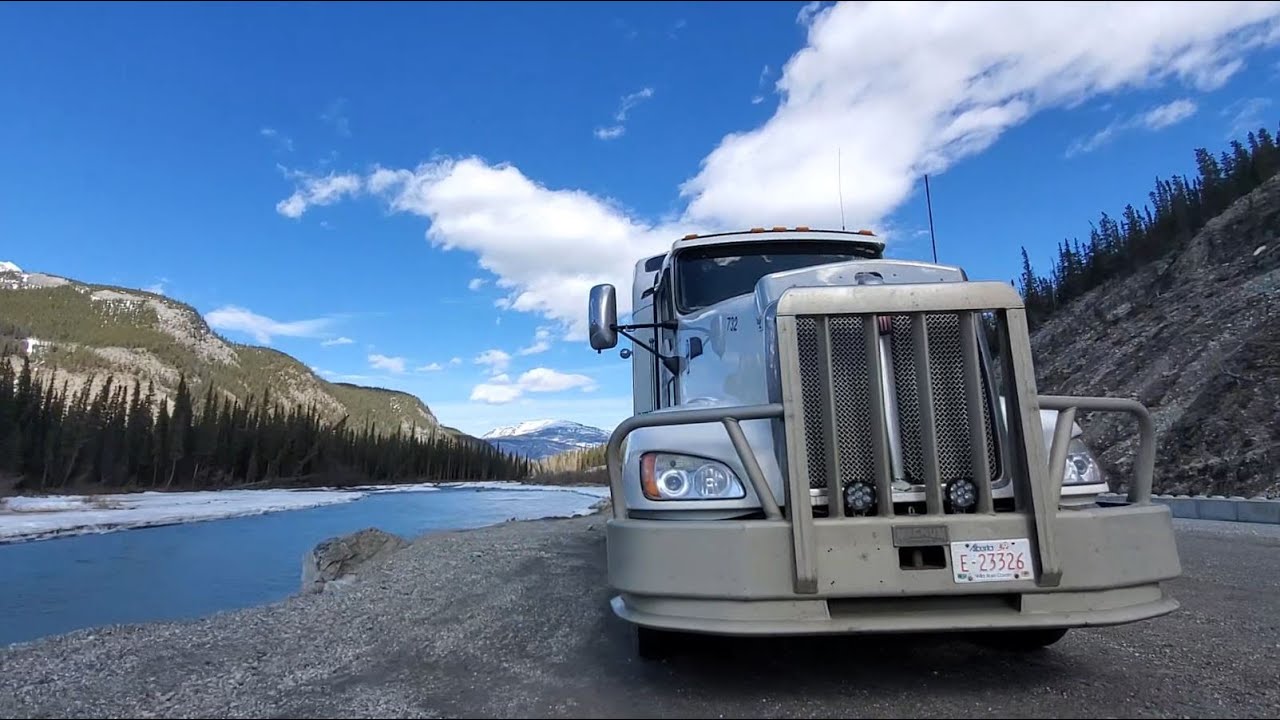 Driving through the beautiful mountains of BC.