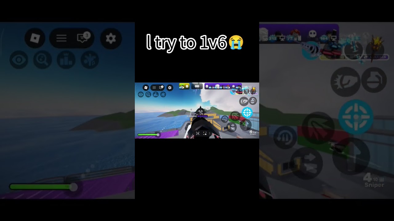l try to 1v6 in rivals #roblox #rivals