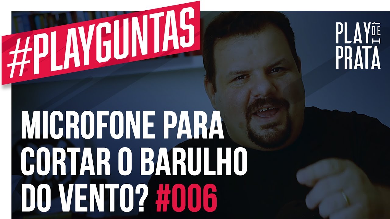 MICROFONE BOM E BARATO para cortar o som do vento #PLAYGUNTAS Ep.06