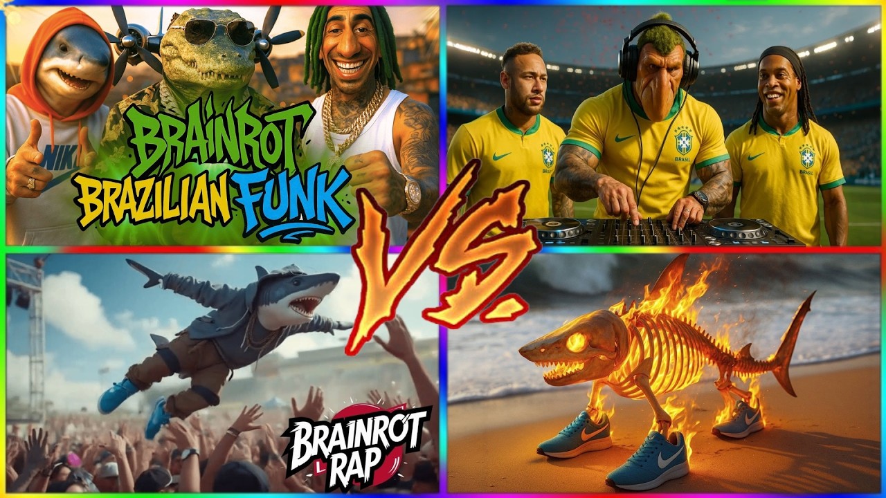 🔥 Brainrot Rap VS Brazilian Funk – Ultimate Music Battle! 🔥