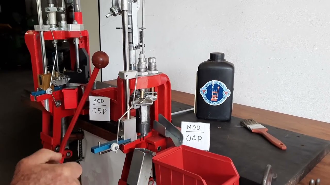 Comparação entre as prensas Recargamatic 5C-S, O4P e O5P.