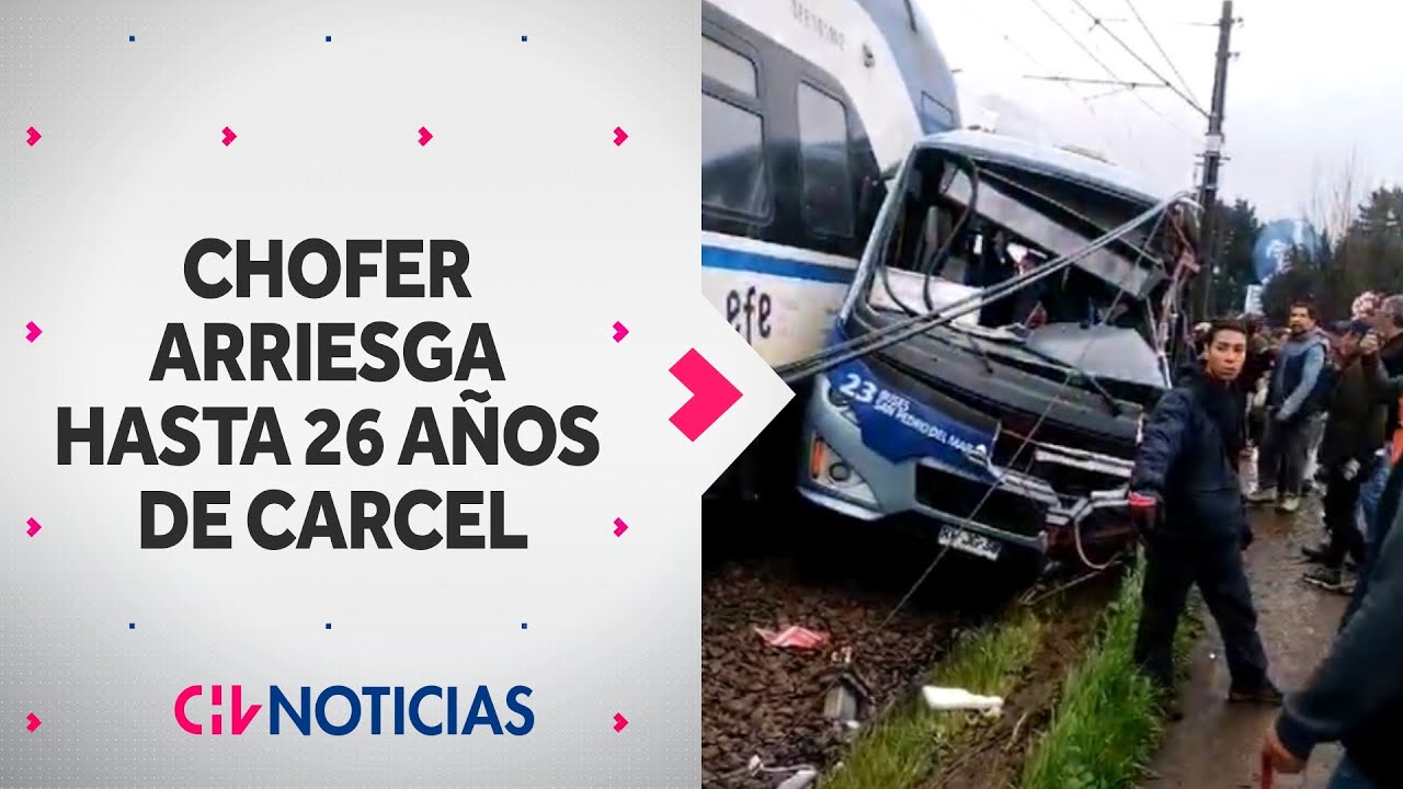 Chofer de bus arriesga 26 años de cárcel por fatal choque con Biotrén: 7 personas murieron