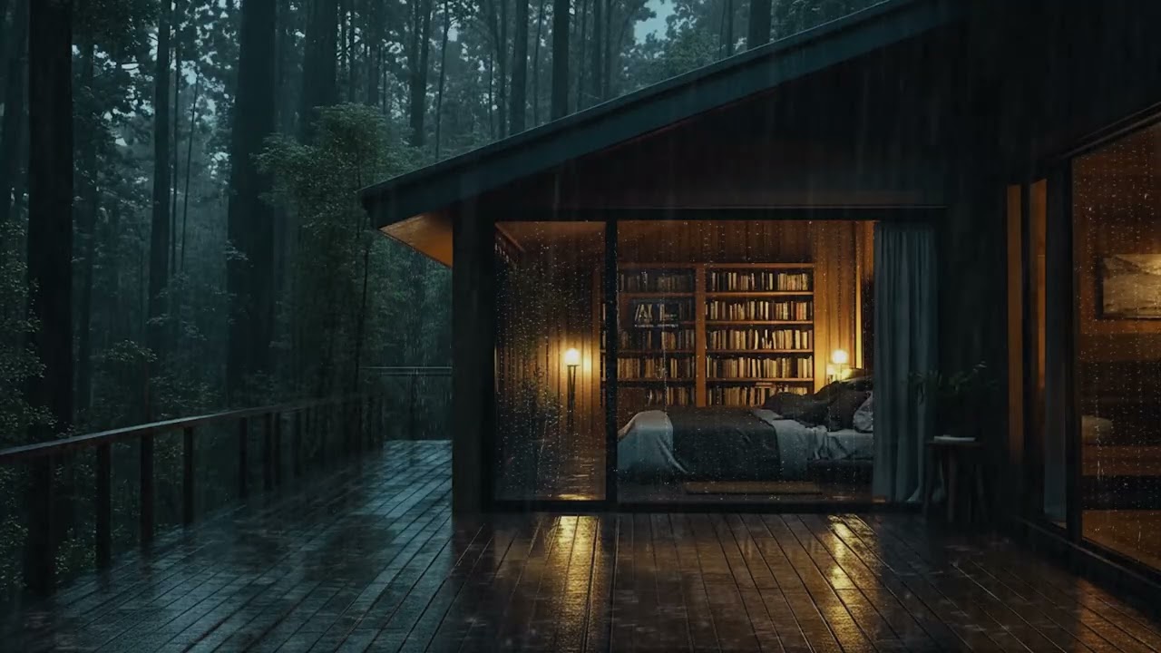 Calming Rain Sounds in a Dark Forest | Sleep Better Tonight and Enjoy Peaceful Relaxation