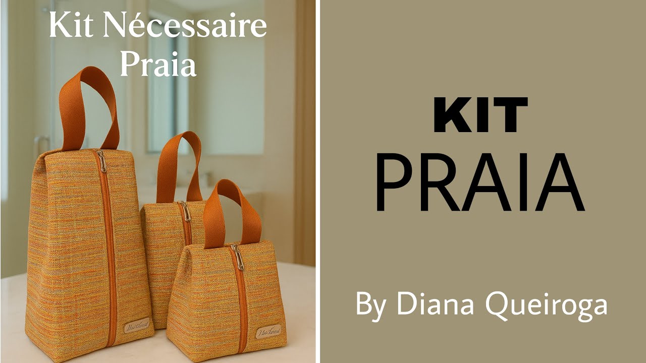 Kit Necessaire para Praia / Tela sintética 