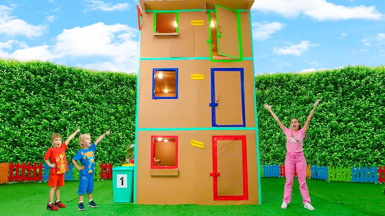 Rumah Karton Raksasa dan Petualangan lucu lainnya untuk anak-anak bersama Chris
