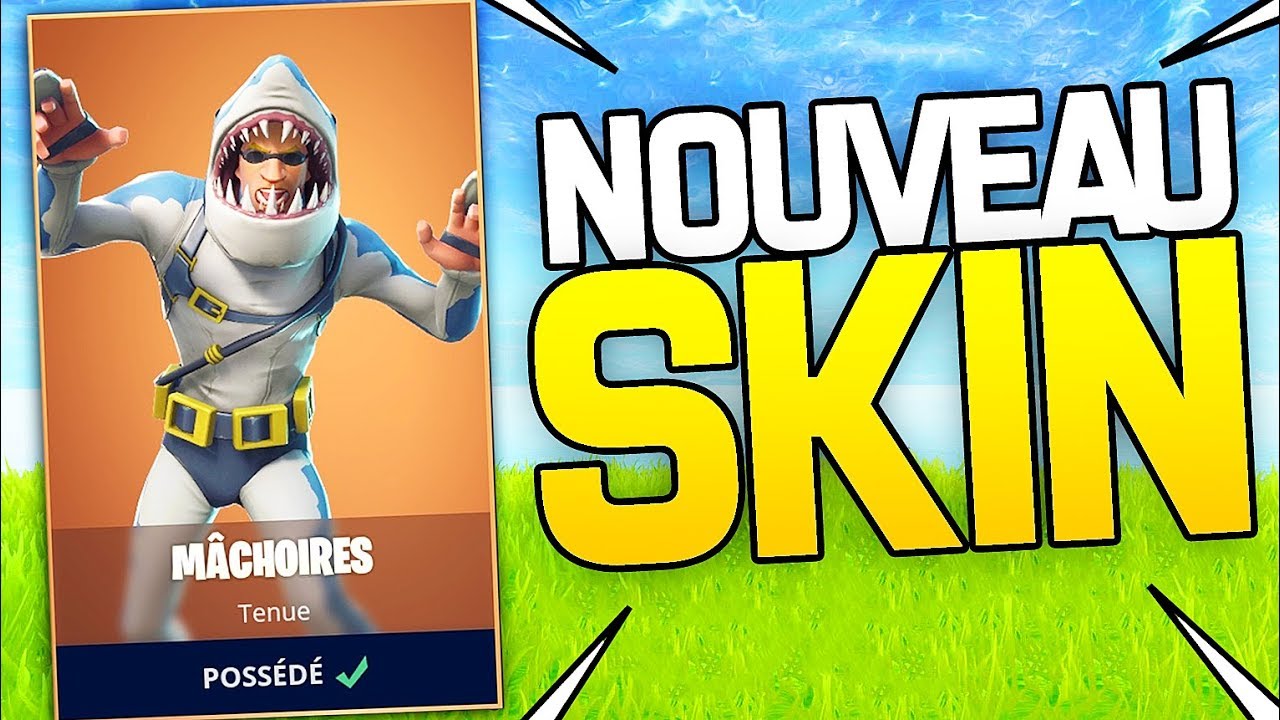 NOUVEAU SKIN ''MÂCHOIRES'' SUR FORTNITE BATTLE ROYALE !