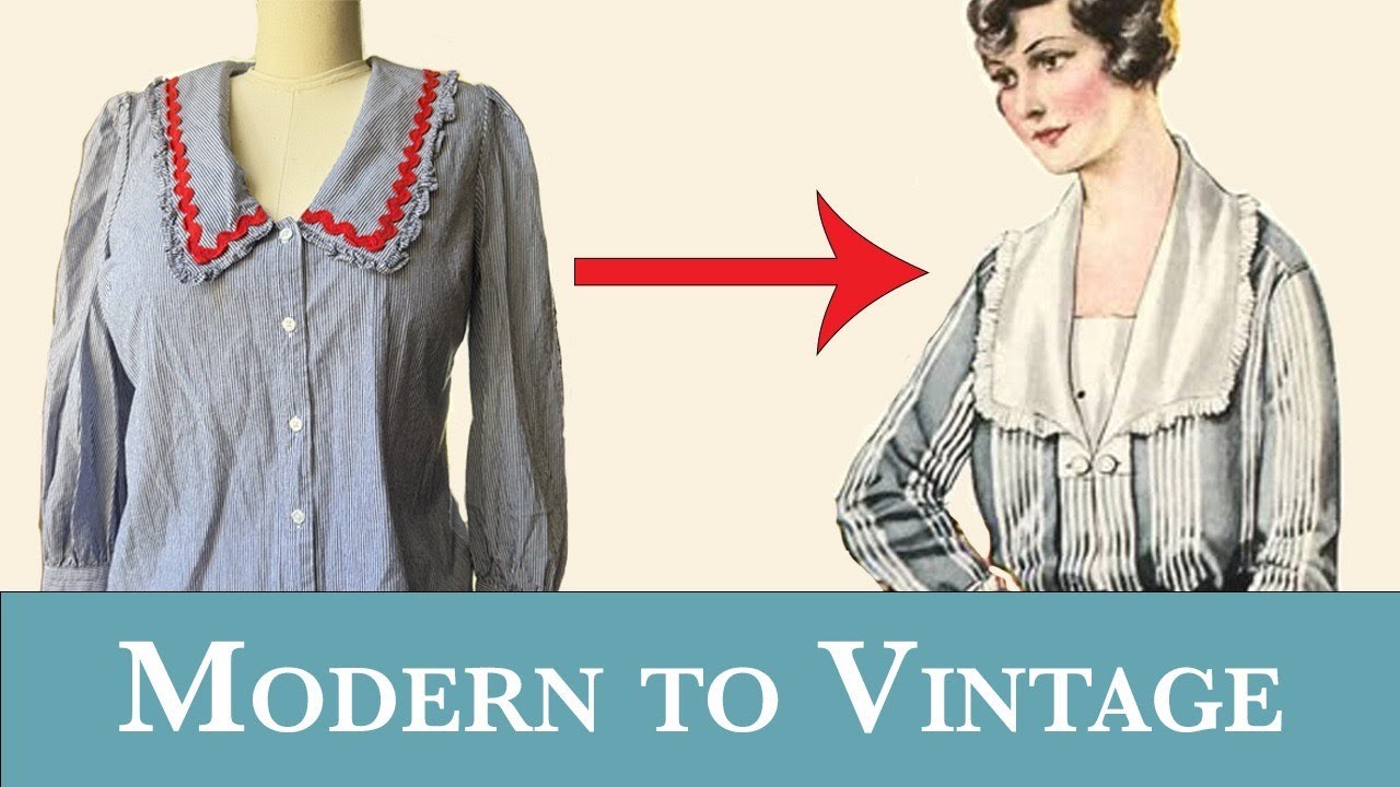 How I Thrift Flipped a Blouse to be ✨Vintage✨